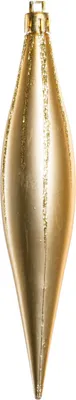 Produktbild von TrendLine Weihnachtskugeln Zapfen bruchfest, langlebig 15 cm gold 8 Stück