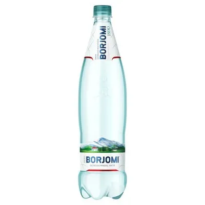 Obrázek produktu pro Borjomi přírodní minerální voda s bublinkami 1 litr