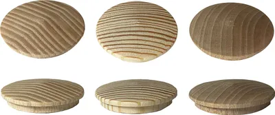 Obrázek produktu pro Sada 30 dřevěných krytek a knoflíků (průměr 40 mm, borovicové dřevo)