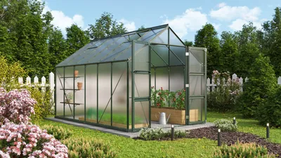 Produktbild von Vitavia Gewächshaus "Domus 9900" smaragd 9,9 m² 4 mm HKP