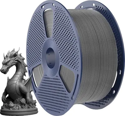 Imagen del producto de Filamento para impresoras 3D, alta resistencia, fácil de usar, PLA plus, color gris, 5 kg