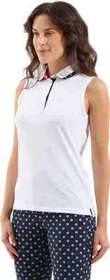 Produktbild von Chervo Ambrosia Ärmelloses Poloshirt Für Damen Weiß ML Weiß ML