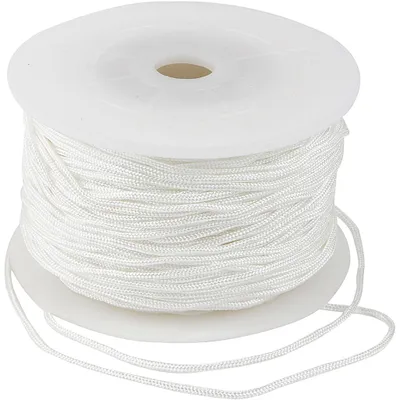 Produktbild von Macramé-Kordel, Stärke: 2 mm, Weiß, 50m