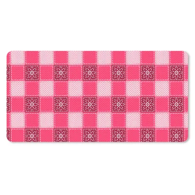 Produktbild von MuchoWow® Schreibtischunterlage Rosa - Muster - Blumen 80x40 cm - XXL Mauspad - Gaming Mauspad