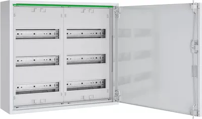 Immagine prodotto di Distributore industriale AP 160 mm, 2x3 file - Quadro di distribuzione a parete 500 mm ABNRM203R01