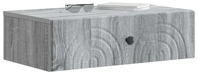 Produktbild von vidaXL Wandmontierter Beistelltisch Graues Sonoma 59 x 34,5 x 17 cm