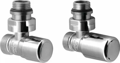 Immagine prodotto di Aqualine First - Set di valvole di collegamento, angolo manuale, cromo CP910S