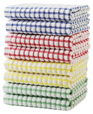 Obrázek produktu pro Omgoods – Sada 8 kuchyňských utěrek – Absorpční bavlněné utěrky na sušení nádobí