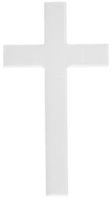 Holzkreuz Wanddeko 21x11,4 cm weiß