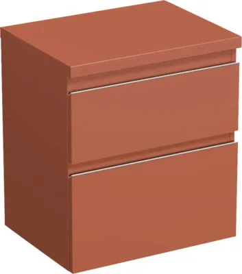 Produktbild von Jungborn Waschtischunterschrank TRENTA BxHxT 56,7 x 64,6 x 44,5 cm Frontfarbe Cotto matt TRE DESK 60 2Z S A9556