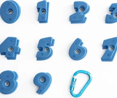 Produktbild von Entre Prises Klettergriffe Numbers, Farbe:gelb