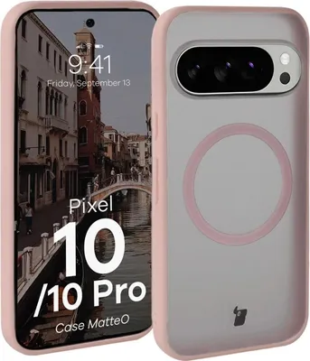 Produktbild von Bizon Case MatteO Magnetic Pixel 10 / 10 Pro rauchiges Pink