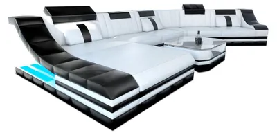 Produktbild von XXL Wohnlandschaft Turino CL-Form in Leder