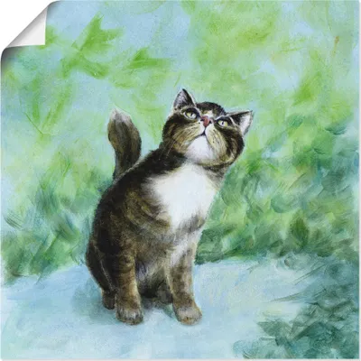 Produktbild von ARTland Poster Was ist denn da? Größe: 50x50 cm