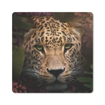 Produktbild von MuchoWow® Mauspad Mousepad Tiere - Panther - Dschungel 20x20 cm - Mousepads - Maus Mat - Pad - Mausunterlage - Desk Mat - Bureauartikeln