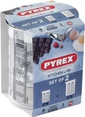 Obrázek produktu pro Sada Odměrek Pyrex 2 Ks, 0,25L +0,5L, Sklo