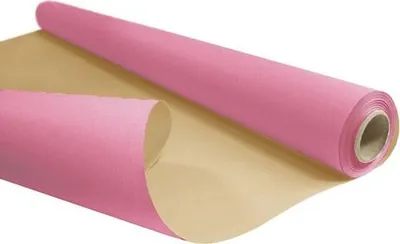 Produktbild von KRAFT Geschenkpapier braun-rosa Rolle 50 cm/10 m
