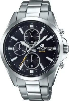 Imagen del producto de Reloj Casio Edifice para hombre, de acero inoxidable, con movimiento de cuarzo, resistente al agua hasta 10 ATM