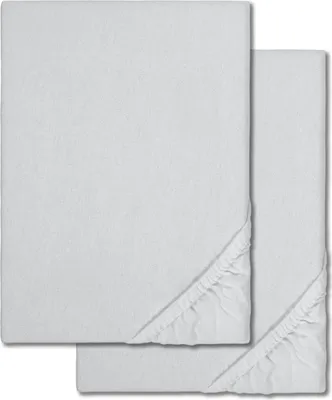 Produktbild von Spannbettlaken Winterflausch silber grau 180 x 190 - 200 x 200 cm Doppelpack