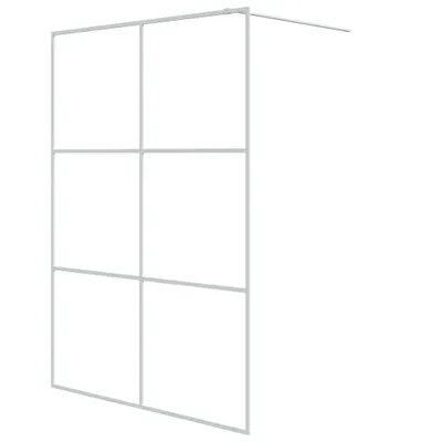 Obrázok produktu pre Sprchová zástena biela 140x195 cm priehľadné ESG sklo