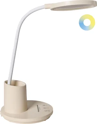 Produktbild von BELIANI LED-Schreibtischlampe Hellbeige Dimmbar Verstellbarer Arm 3 Farbtemperaturmodi Modern Büro Homeoffice Schreibtischleuchte Arbeitsleuchte