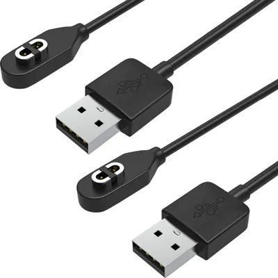 Immagine prodotto di Cavo compatibile con AfterShokz Shokz OpenRun OpenComm Aeropex [2 pezzi] USB da 1 metro per la ricarica magnetica delle cuffie Phonillico®