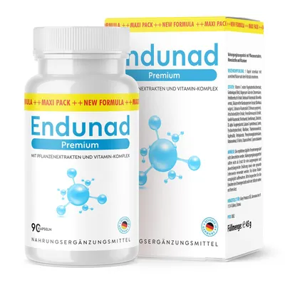 Produktbild von Endunad Premium Kapseln | reich an Vitaminen & Mineralstoffen |  & Reinheit | Inhalt 90 Kapseln