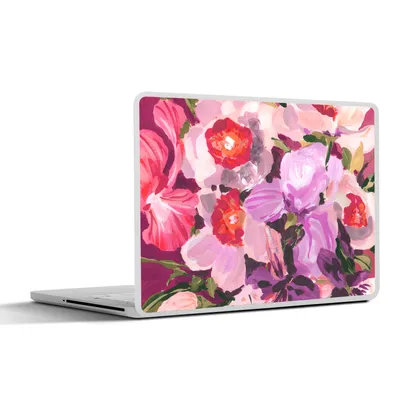 Produktbild von MuchoWow® Laptop Aufkleber Sticker Cover Rosa - Orchidee - Blumen - Botanisch 40x30 cm - Laptop Dekoration - Selbstklebend