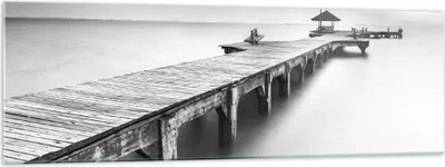 Produktbild von Bilder auf glas - Thailand bucht strand brücke - 160x50cm - Glasbilder - Wandbilder - Kunstdruck - zum Aufhängen bereit - Wanddekoration aus Glas - Glas Bilder - Wandbild auf Glas - GAB160x50-2441