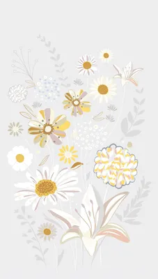 Zdjęcie produktu dla Tapeta flizelinowa 39210-1 The Wall II Floral Meadow Grey Yellow 3-panelowa 159 x 280 cm