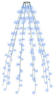 Produktbild von vidaXL Weihnachtsbaum-Lichternetz mit 150 LEDs Blau 150 cm