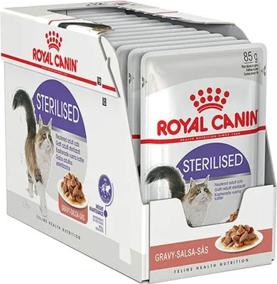 Produktbild von Comida para gato Royal Canin Feline Sterilised in Sosse Meat 12 x 85 g