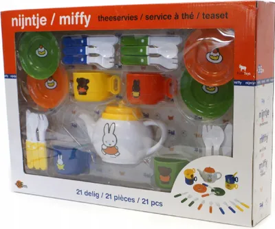 Produktbild von Kinder Geschirrset Teeservice Kaffeeservice Spielzeugküche Zubehör Bunt Kreativ Groß