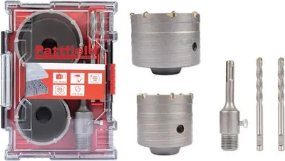 Produktbild von Hammerbohrkronen Set Pattfield 6 tlg., 68 und 83mm