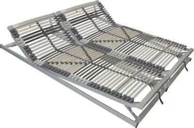 Produktbild von Lattenrost 200x190 cm (2er Set 100x190) - Nimbo KFV - 44 Leisten - 7 Zonen - Schulterzone - Nicht durchgehender Lattenrost