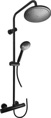 Immagine prodotto di TERMOSTATIC - Sistema doccia con miscelatore, nero - opaco TRM82.5/7-43CMAT, RAV Slezák