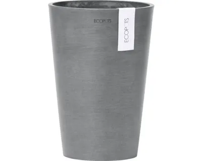 Produktbild von Blumensäule Ecopots Pisa Kunststoff Ø 17,5 cm H 25,2 cm grau