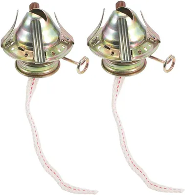 Produktbild von Retro-Öllampenköpfe aus Metall, Vintage-Dochtersatz