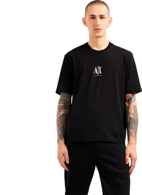 Obrázek produktu pro Armani Exchange černé tričko s logem - L