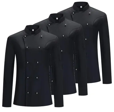 Immagine prodotto di MISEMIYA – Set da 3 camicie da chef da uomo – Modello 3-8501