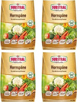 Produktbild von SUBSTRAL® Hornspäne Dünger, natürlicher organischer Stickstoffdünger, 20 kg