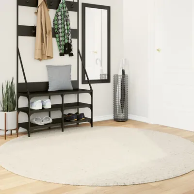 Obrázok produktu pre vidaXL Koberec Shaggy High Pile Modern Cream Ø 200 cm