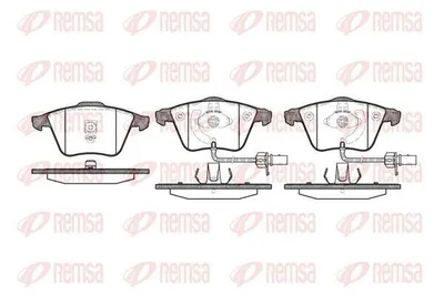 Produktbild von REMSA Bremsbeläge Satz Vorne Bremsklötze für AUDI A6 Avant (4B5, C5) 0964.02