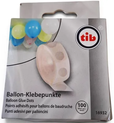 Produktbild von 100 Ballon - Klebepunkte , Ballonzubehör , Ballons fixieren