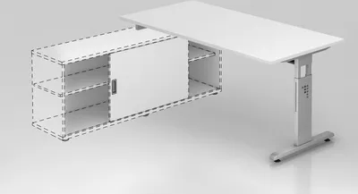 Produktbild von Anbauschreibtisch OSE16, 160 x 80 cm