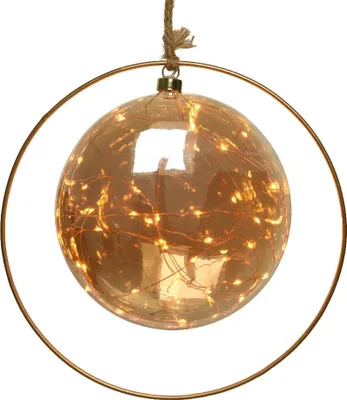 Produktbild von Lumineo Micro LED Kugel amber 20 cm