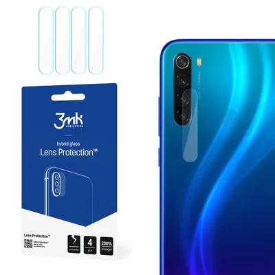 Produktbild von 3mk Hybridglas Lens Protection für Xiaomi Redmi Note 8 2021 Kamera Objektiv Kameralinse 0,16mm 6H (4 Stück)