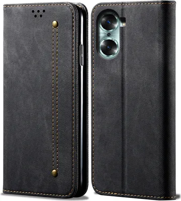 Obrázek produktu pro Honor 60 Pouzdro, Kožené Peněženkové Pouzdro s Magnetickým Uzavíráním a Stojánkem pro Honor 60 černé