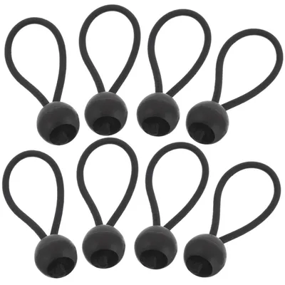 Produktbild von Elastische Spanngurte Mit Sicherheitskugel 20 Stück, 10 Cm Länge, 4 Mm Durchmesser, Für Zelte Und Planen Im Freien