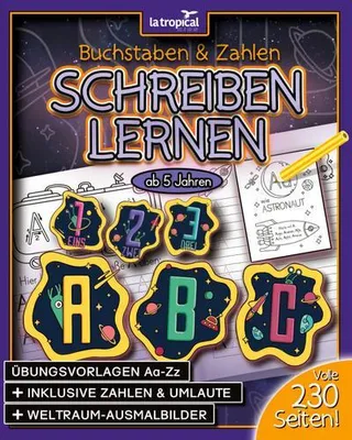 Produktbild von Buchstaben und Zahlen schreiben lernen ab 5 Jahren